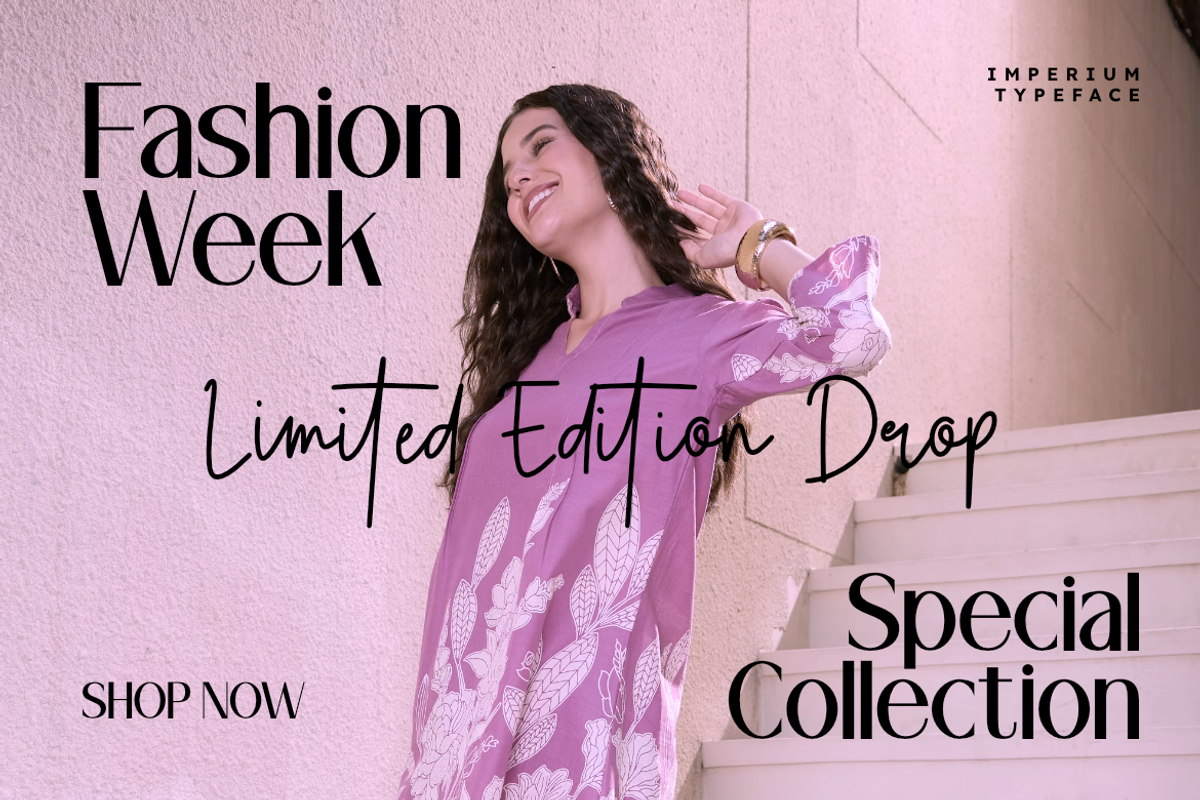 Imperium | Elegant Luxury Sans, a Sans Serif Font by Masyafi Studio (Photo 6 of 8)