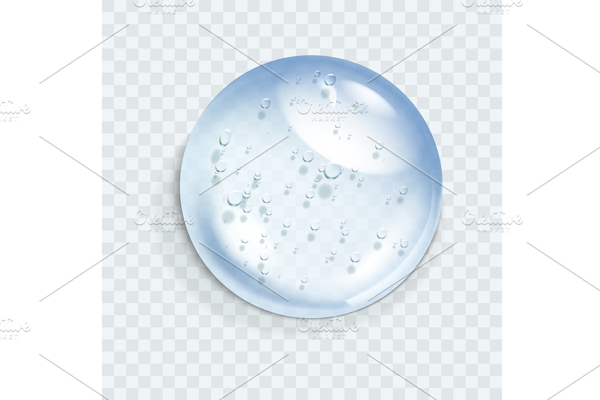 Hyaluronic acid bubble, an Illustration by Things for designers