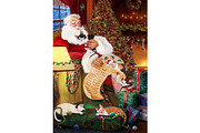 Christmas Cornish Rex Cat Wall Art, an Animal Illustration by Art Paradise Studios (Thumbnail 1 of 3)
