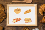 12 Sweet Treats & Artisan Breads, a Food Illustration by jongcreative (Thumbnail 3 of 4)