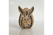 Easter Eggs Bundle Layered Templates, a Templates & Theme by LaserCutano (Thumbnail 2 of 7)