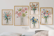 Dreamy floral posters, a Background Graphic by MixedArt (Thumbnail 4 of 10)