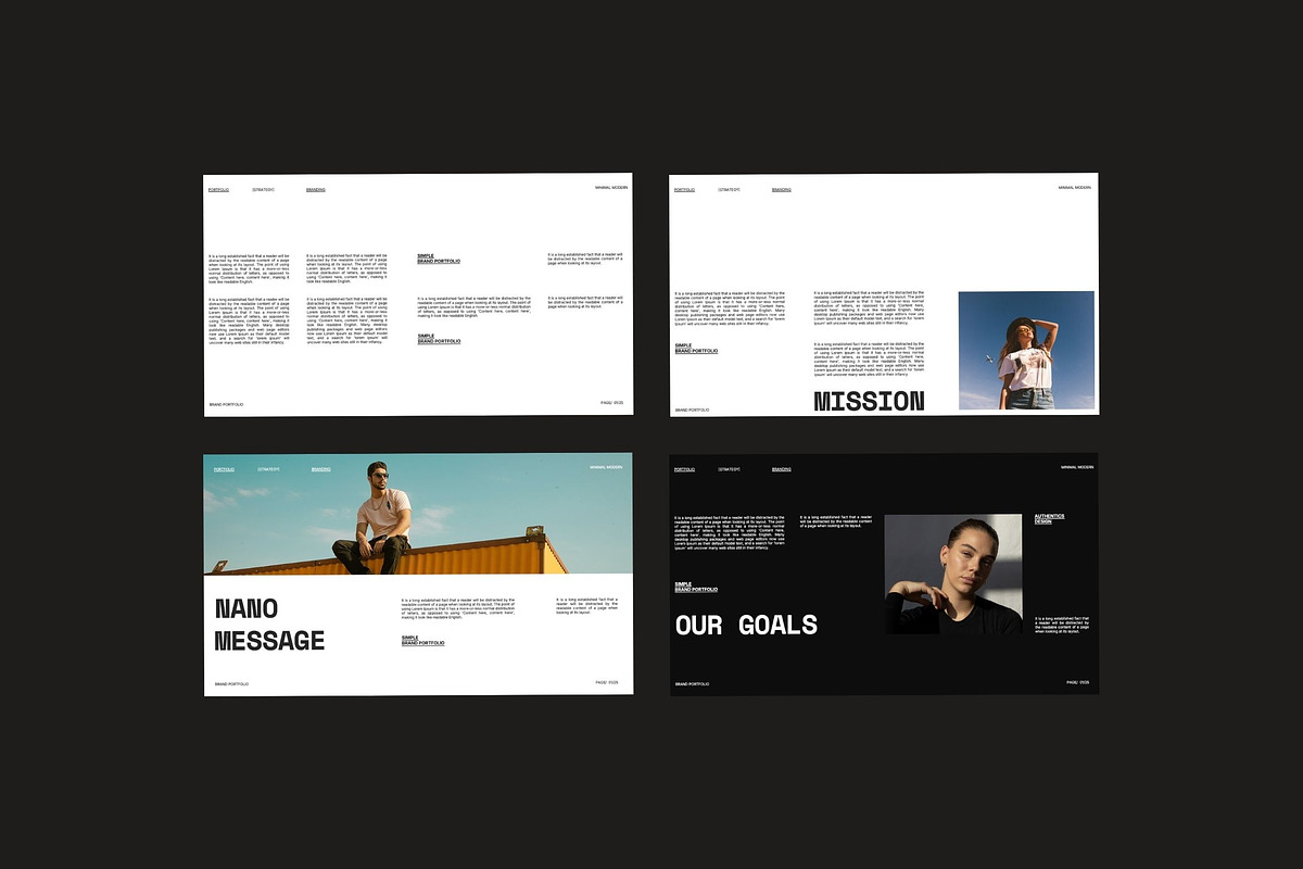 NANO - Fashion Brand Portfolio PPT, a Presentation Template by studiobasic (Photo 5 of 7)