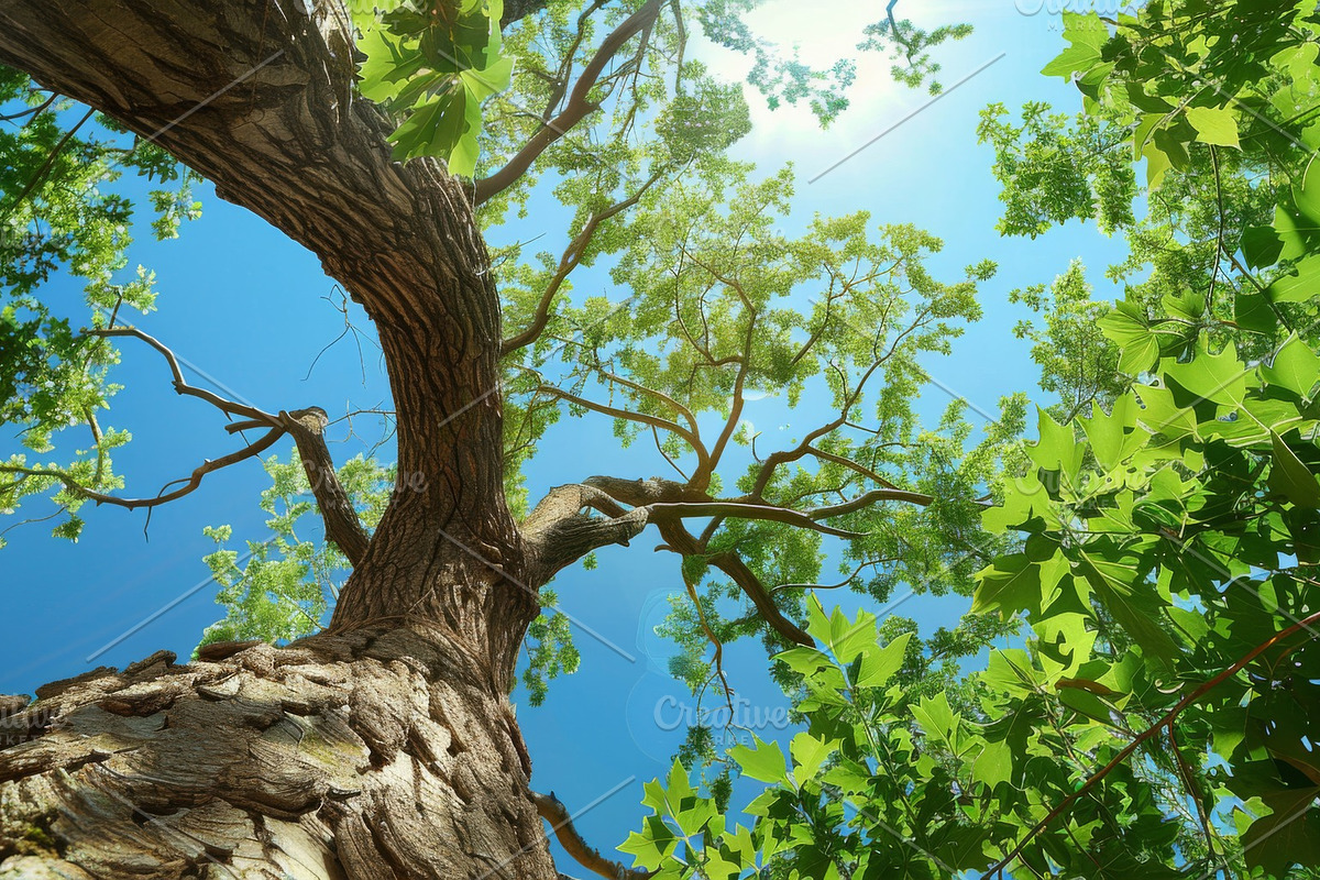 98 Trees view from below, a Nature Photo by Handmadefont (Photo 34 of 98)