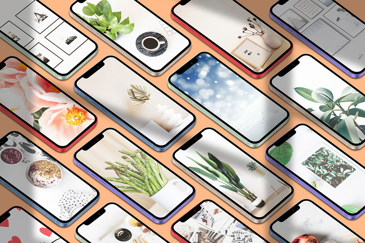 Realistic 3D iPhone Mock-Up Bundle 2, an iPhone Mockup by Graphicsworld125 (Photo 4 of 15)