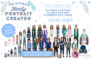 Portrait Creator Winter Family, a Person Illustration by Lauren Lesley Studio (Thumbnail 5 of 17)