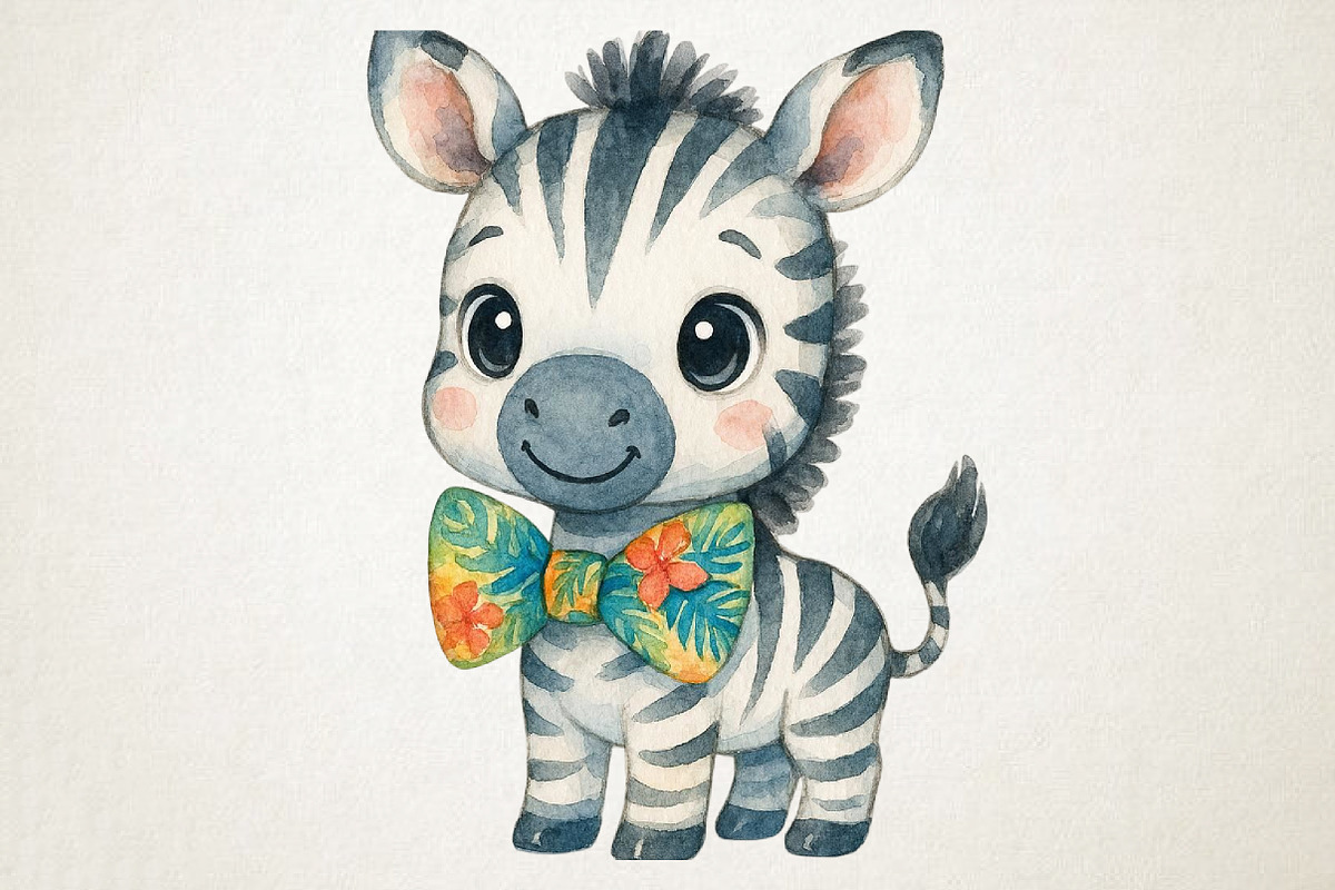 Cute Jungle Animals PNG Clipart, an Animal Illustration by RobertsArt (Photo 4 of 5)