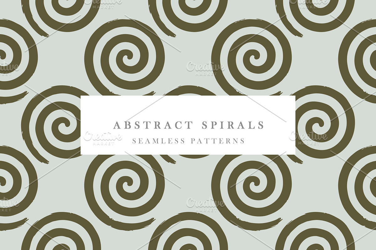Abstract Spirals Patterns, a Pattern Graphic by Nadezda (Photo 1 of 5)