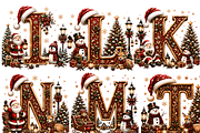 Christmas Alphabet Bundle, Vintage H, a Seasonal Illustration by Coco Bloom (Thumbnail 2 of 3)