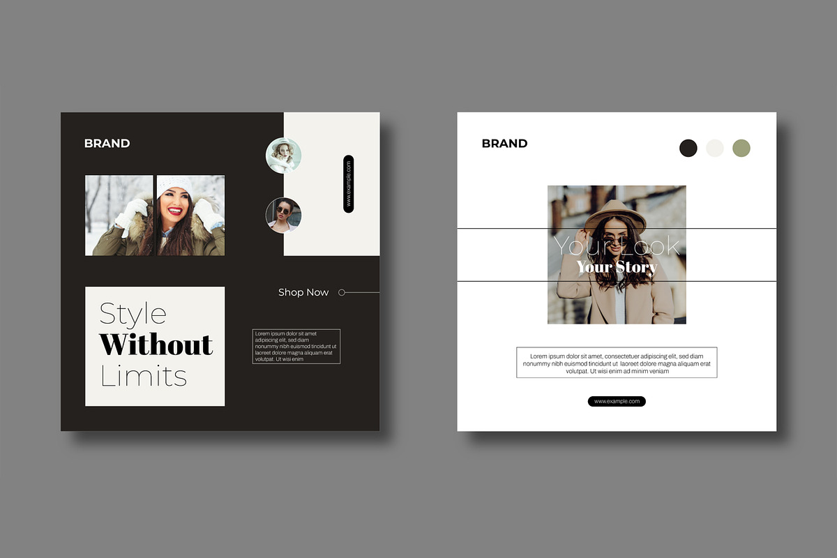 Modern Chic Fashion Social Media, a Social Media Template by MightyDesign (Photo 4 of 8)