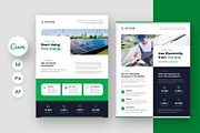 Solar Energy Renewable Flyer Canva, a Flyer Template by artbart (Thumbnail 1 of 9)
