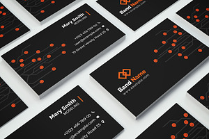 Technology Business Card Layout