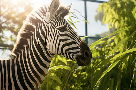 Young zebra in the zoo, an Animal Photo by AlyaAnd
