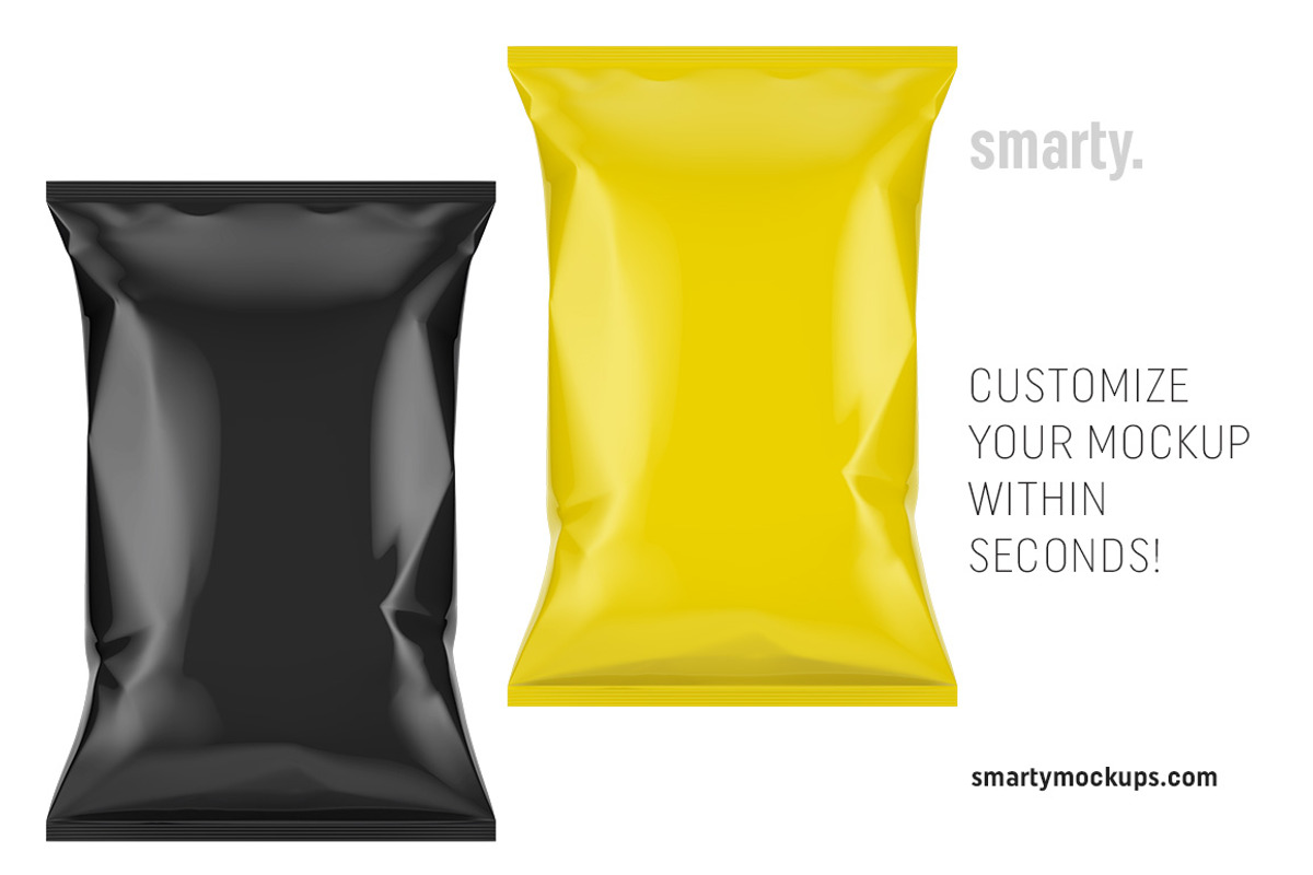 Chips Bag Mockup, a Product Mockup by Smarty Mockups (Photo 3 of 5)