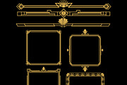 Art deco golden frames and, an Object Graphic by pikepicture (Thumbnail 3 of 3)