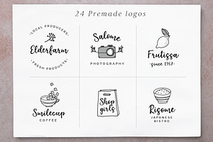 Elderflower Script Font Logos