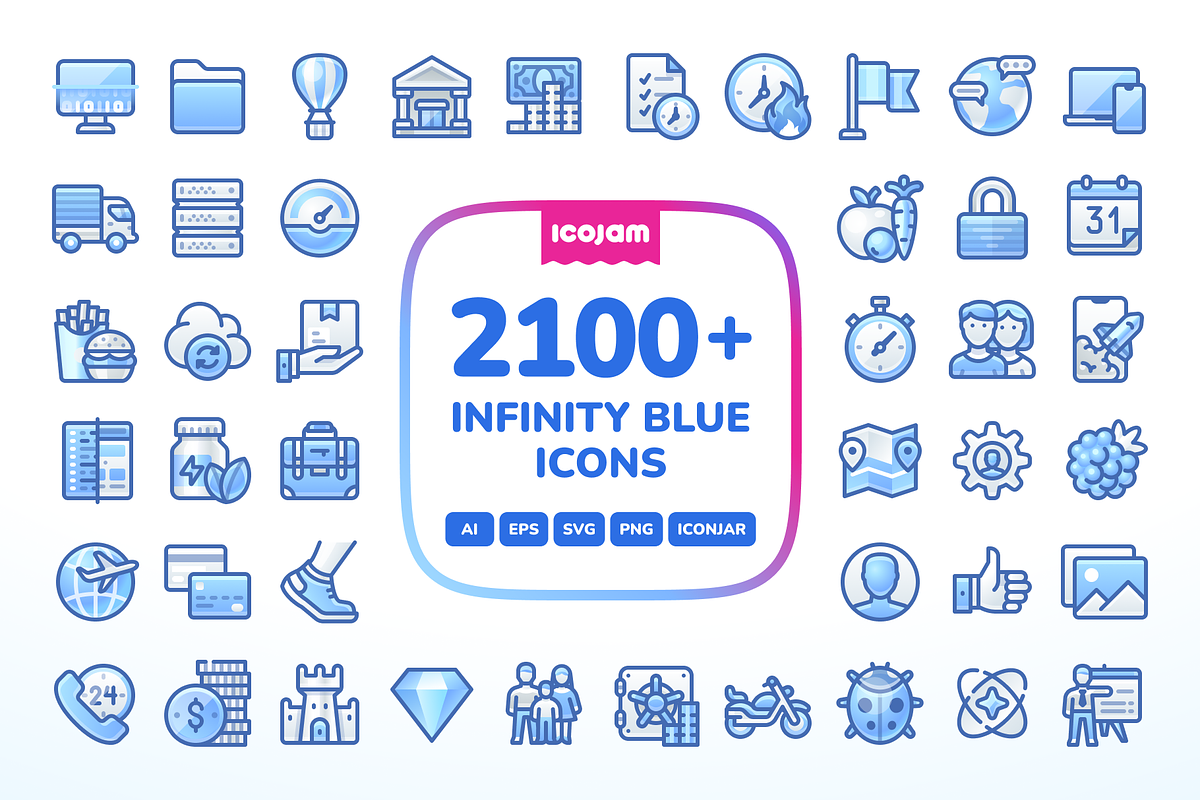2100+ Infinity Blue icons, a Duotone Icon by Icojam store (Photo 1 of 12)