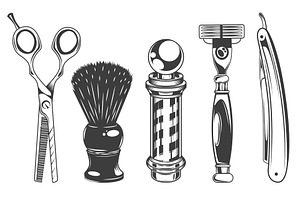 Hairdressers Tools And Barbershop