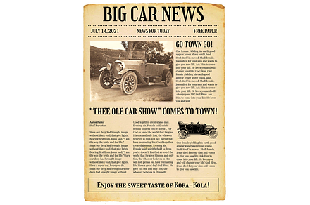Google Docs Vintage Newspaper