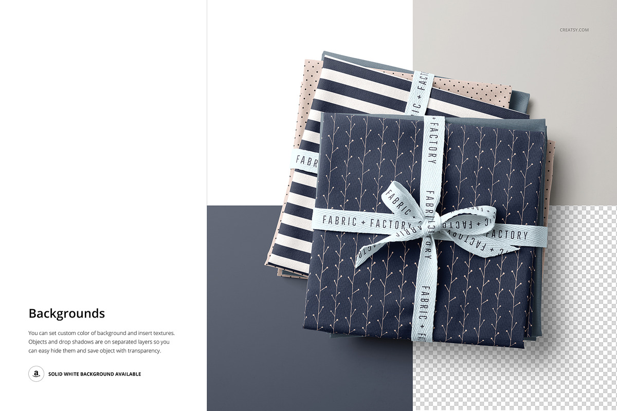 Fabric Stack Mockup 04/FF v.6, a Product Mockup by creatsy5 (Photo 5 of 7)