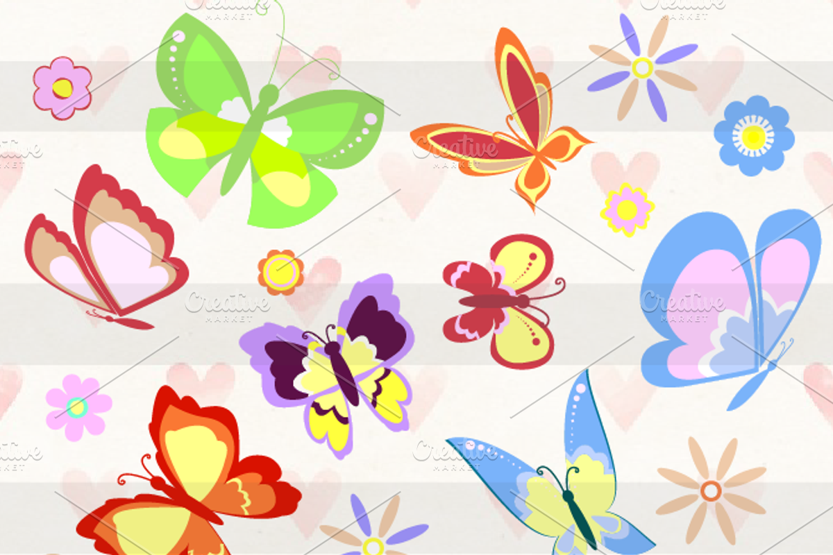 FUNKY BUTTERFLIES, an Animal Illustration by MVMG (Photo 2 of 2)