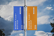 Flag Banner Mockup, an Advertising Mockup by SimpangGraphics (Thumbnail 2 of 5)