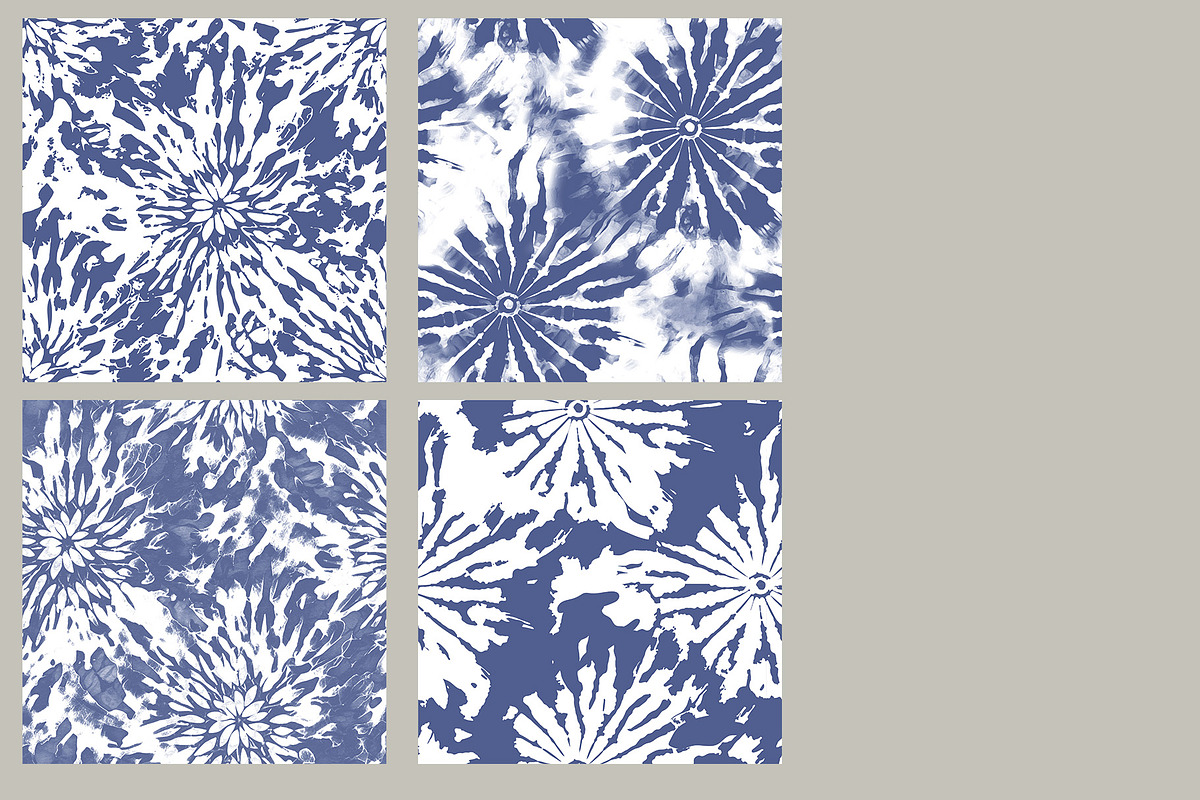 Blue Ink Tie Dye Patterns, a Pattern Graphic by cafelab_store (Photo 4 of 4)