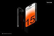 iPhone 15 Pro Mockup, an iPhone Mockup by Renderteam (Thumbnail 5 of 10)