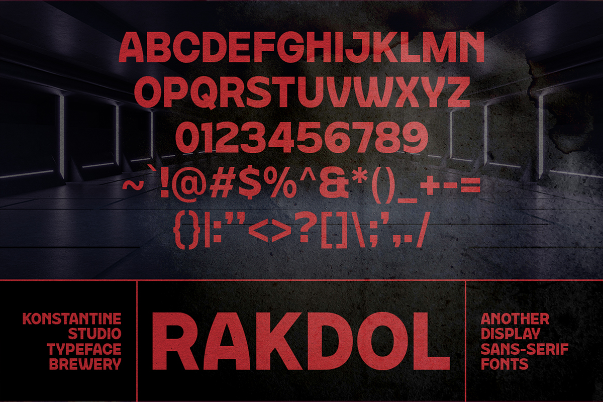 Rakdol - Display Sans Serif Fonts, a Sans Serif Font by Konstantine Studio (Photo 3 of 3)