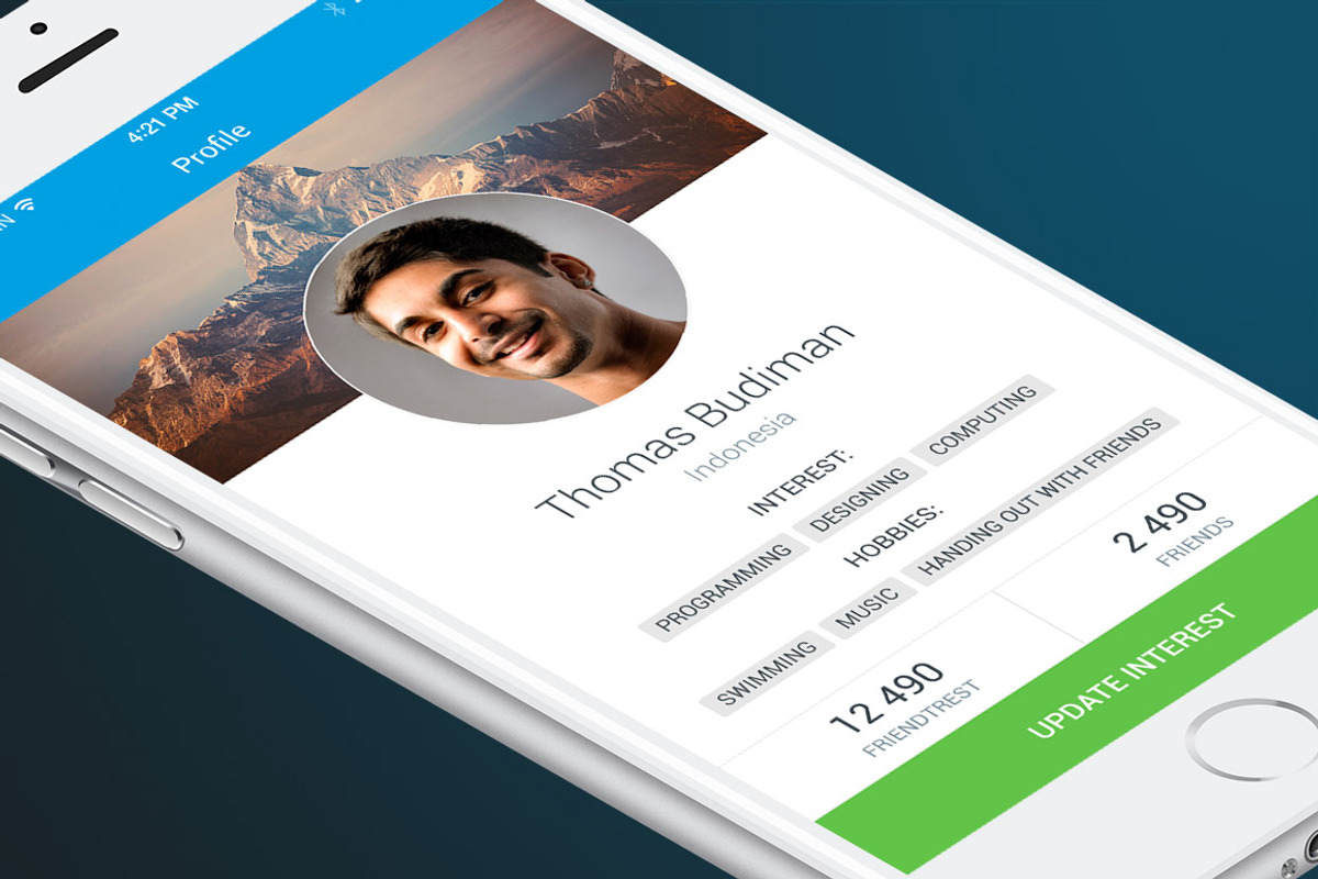 Place Tracker App, an iPhone Mockup by Made by Rheon (Photo 5 of 5)