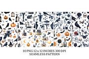 Dark Gothic Halloween Clipart, a Seasonal Illustration by Daily.Designs (Thumbnail 2 of 7)
