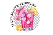 Watercolor Pink Summer Clipart, a Seasonal Illustration by Rose Art (Thumbnail 4 of 5)