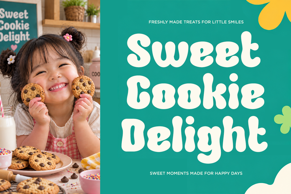 Buchy Kids - Playful Groovy Font, a Serif Font by Font Liner (Photo 4 of 10)