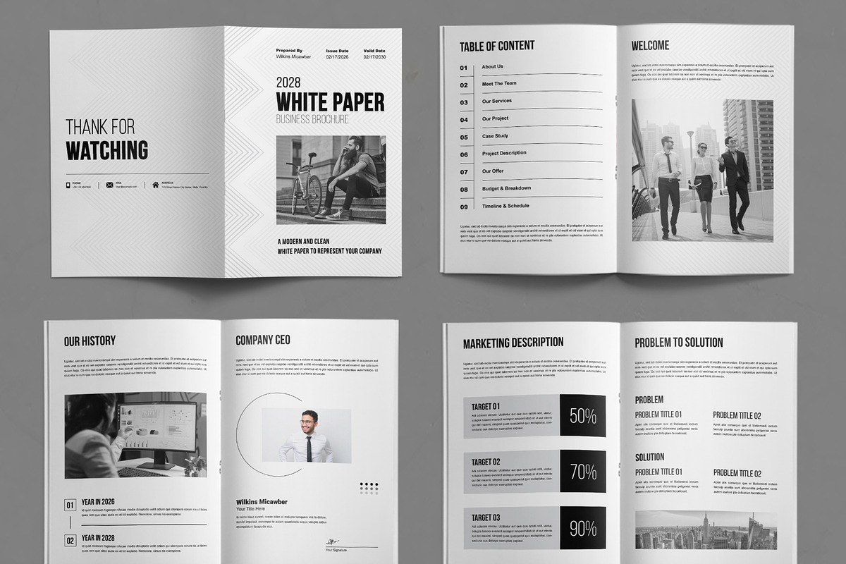 White Paper Design Layout, a Brochure Template by ContestDesign (Photo 2 of 3)