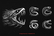 10 Bundle Dark Art Eel Aquatic Fish, an Illustration by Morspective (Thumbnail 3 of 7)