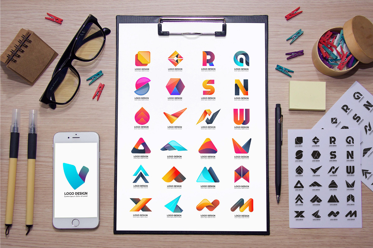 984 Modern Logo Shape, a Branding & Logo Template by Toonsteb (Photo 10 of 18)