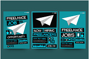 Freelance Job Hiring Poster Template, a Flyer Template by Orange Graphics (Thumbnail 1 of 2)
