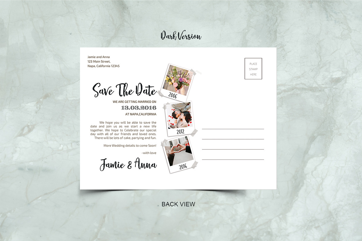 Save the Date Postcard, an Invitation Template by pallabip (Photo 6 of 7)