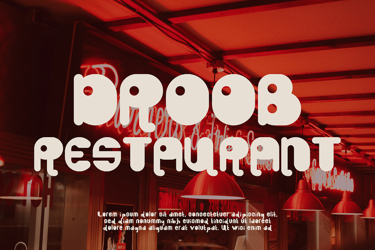 DROOB - Display Font, a Sans Serif Font by Boril Std (Photo 6 of 13)