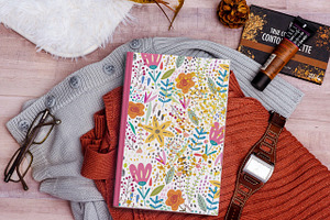 Floral Journal Cover Template