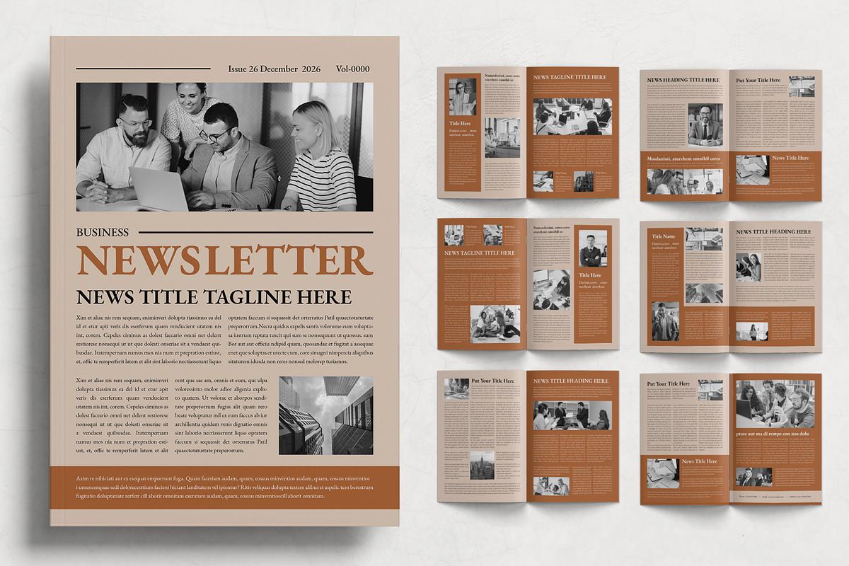 Business News Letter Template, a Stationery Template by ContestDesign (Photo 1 of 3)