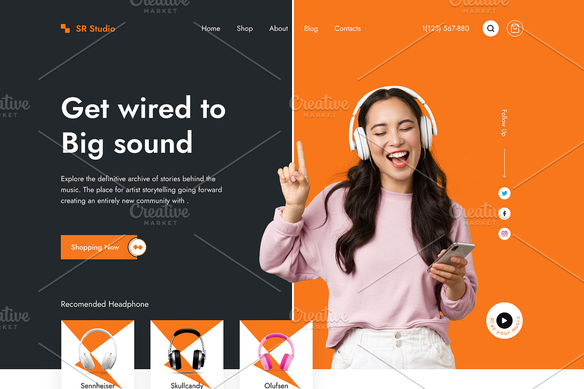 Single Product Landing page design, a Landing Page Template by uiwarrior (Photo 2 of 2)