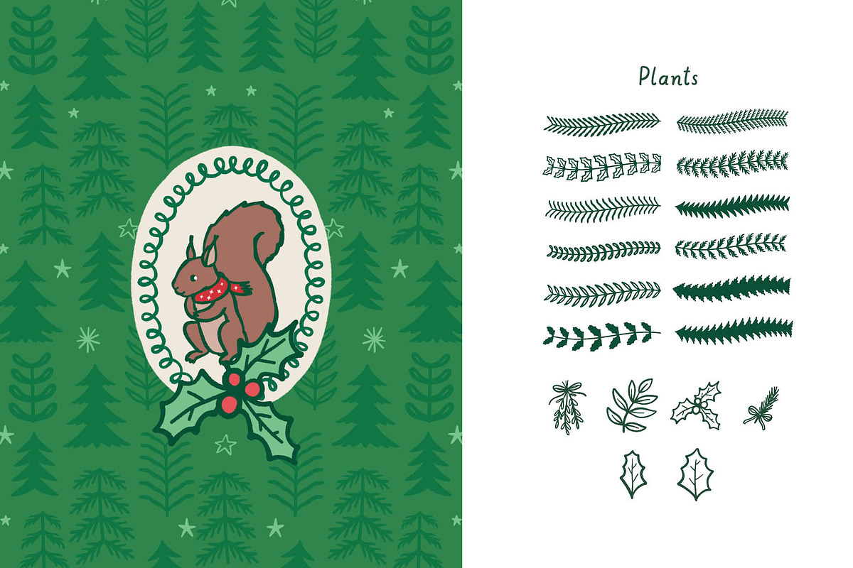 Whimscal Christmas Set for Procreate, a Brush Add-On by Pencil Twist (Photo 8 of 10)