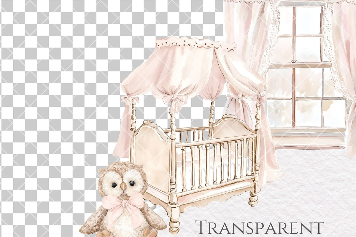 Coquette Atelier nursery boutique, a Decorative Illustration by Invite to Clipart (Photo 10 of 13)