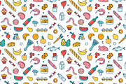 Grocery icons, patterns and borders, a Food Illustration by VasilkovS (Thumbnail 2 of 10)