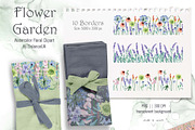 Flowers Watercolor Clipart, a Decorative Illustration by BalanceUA (Thumbnail 11 of 16)
