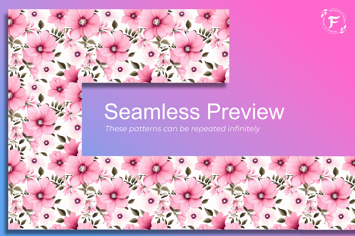 Spring Flowers Seamless Pattern, a Pattern Graphic by Forhadx5 (Photo 2 of 20)