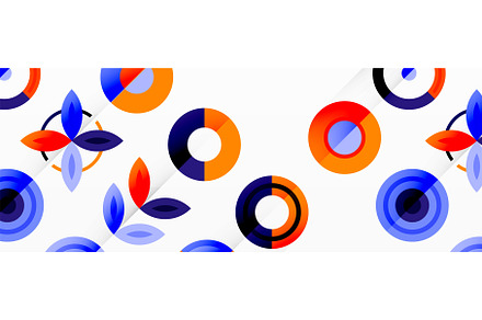 Colorful circles in a grid, an Illustration by antishock