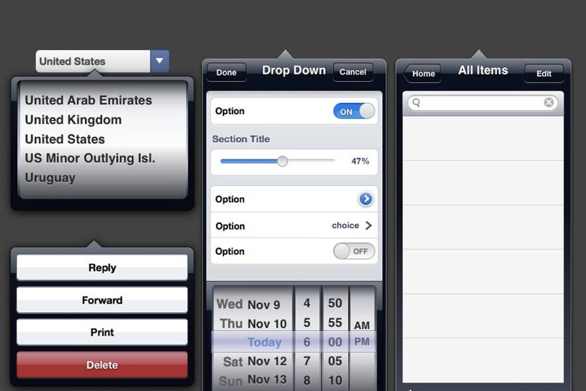 Fireworks UI Templates Bundle, an iPhone Mockup by Amir Khella (Photo 5 of 5)
