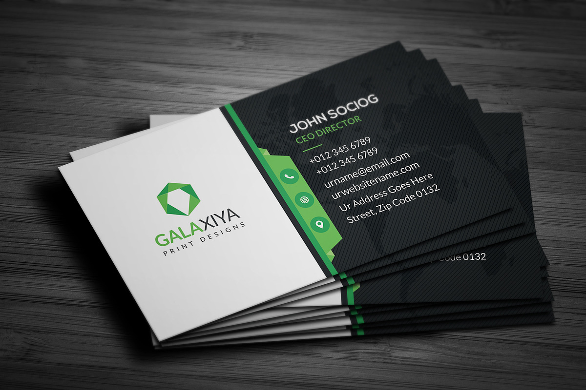 Modern Creative Business Cards, a Business Card Template by Galaxiya (Photo 6 of 11)